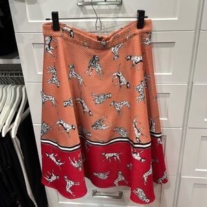 Anthropologie Hutch Sporty Dalmatian Skirt Size 10